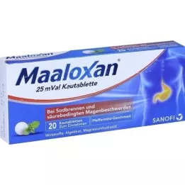 MAALOXAN 25 mVal Kautabletten, 20 St