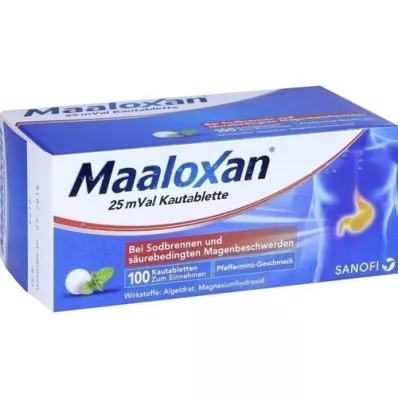 MAALOXAN 25 mVal Kautabletten, 100 St