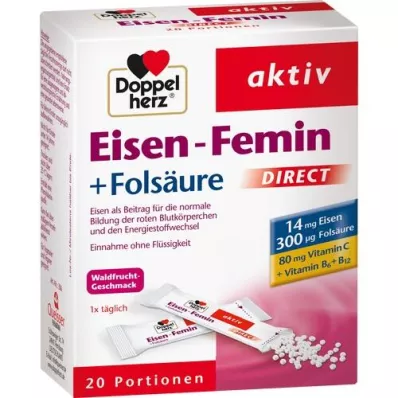 DOPPELHERZ Eisen-Femin DIRECT Pellets, 20 St