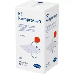 ES-KOMPRESSEN unsteril 10x10 cm 16fach, 100 St