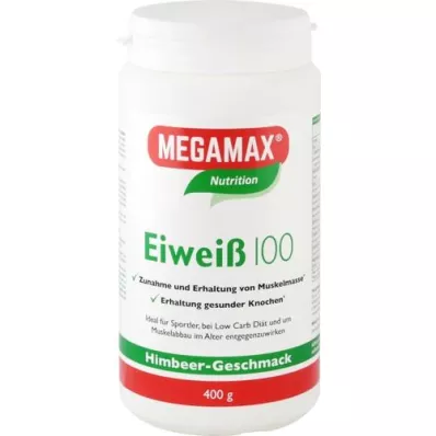 EIWEISS 100 Himbeer Quark Megamax Pulver, 400 g