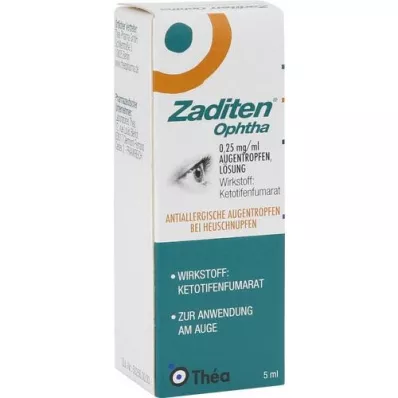 ZADITEN ophtha 0,25 mg/ml Augentropfen, 1X5 ml