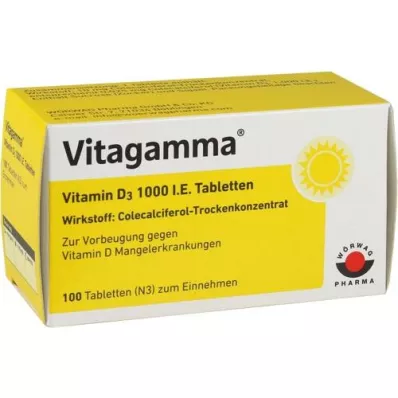 VITAGAMMA Vitamin D3 1.000 I.E. Tabletten, 100 St