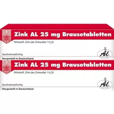 ZINK AL 25 mg Brausetabletten, 40 St