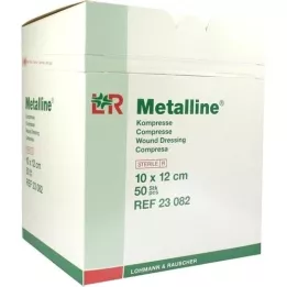 METALLINE Kompressen 10x12 cm steril, 50 St