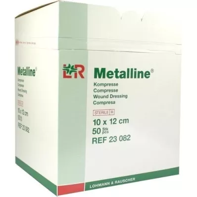 METALLINE Kompressen 10x12 cm steril, 50 St METALLINE Kompressen 10x12 cm steril, 50 St