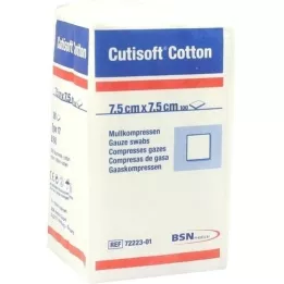 CUTISOFT Cotton Kompr.7,5x7,5 cm unsteril, 100 St