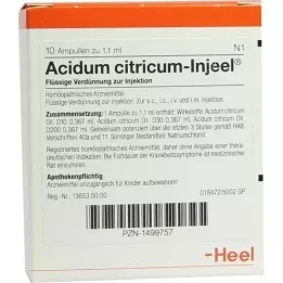 ACIDUM CITRICUM INJEEL Ampullen, 10 St
