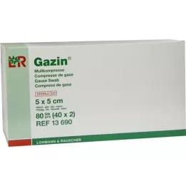 GAZIN Mullkomp.5x5 cm steril 12fach, 40X2 St