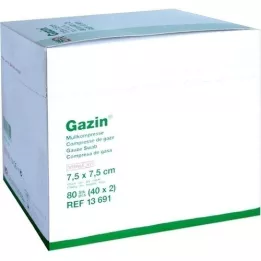 GAZIN Mullkomp.7,5x7,5 cm steril 12fach, 40X2 St