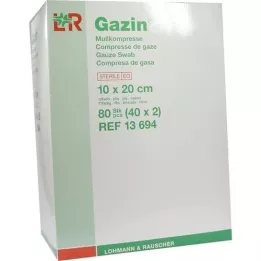 GAZIN Mullkomp.10x20 cm steril 12fach, 40X2 St