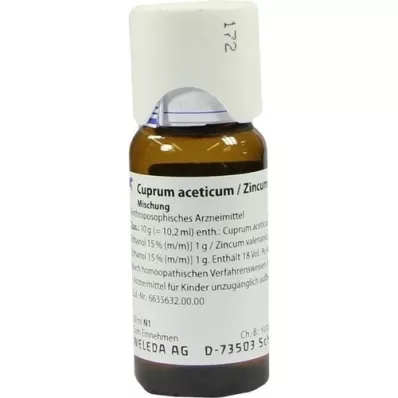 CUPRUM ACETICUM/Zincum valerianicum Mischung, 50 ml