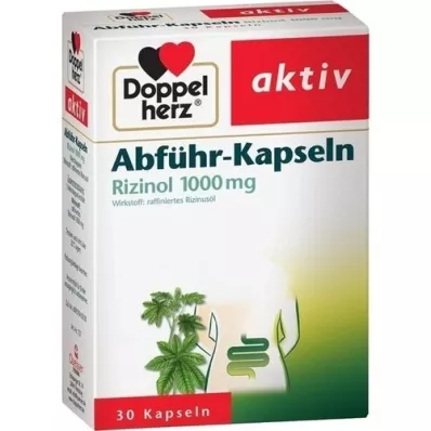 DOPPELHERZ Abführ-Kapseln Rizinol 1.000 mg, 30 St