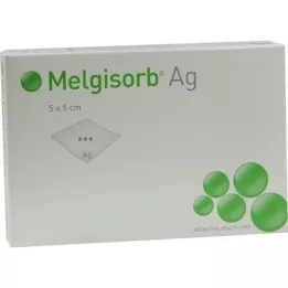 MELGISORB Ag Verband 5x5 cm, 10 St