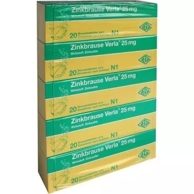 ZINKBRAUSE Verla 25 mg Brausetabletten, 100 St