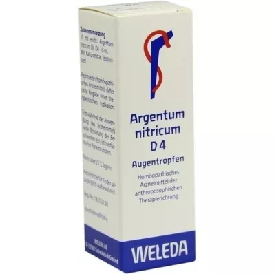 ARGENTUM NITRICUM D 4 Augentropfen, 10 ml