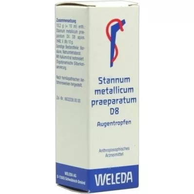 STANNUM METALLICUM praeparatum D 8 Augentropfen, 10 ml