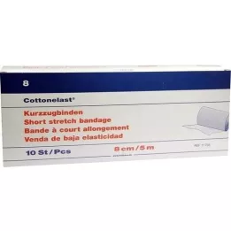 KURZZUGBINDE Cottonelast 8 cmx5 m, 10 St