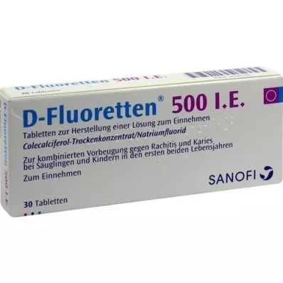 D FLUORETTEN 500 Tabletten, 30 St