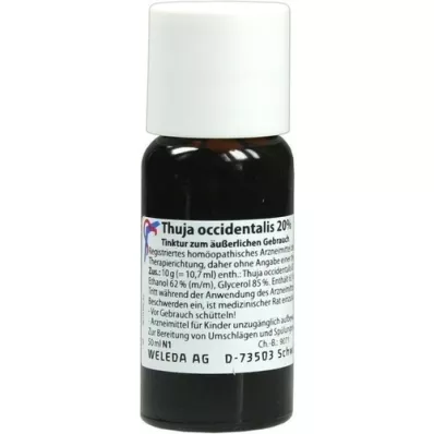 THUJA OCCIDENTALIS 20% äußerlich Tinktur, 50 ml