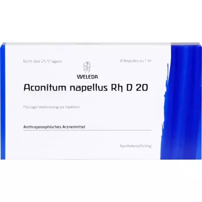 ACONITUM NAPELLUS Rh D 20 Ampullen, 8X1 ml