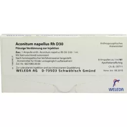 ACONITUM NAPELLUS Rh D 30 Ampullen, 8X1 ml