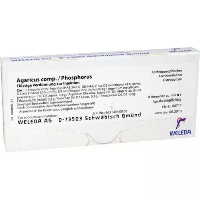 AGARICUS COMP./Phosphorus Ampullen, 8X1 ml