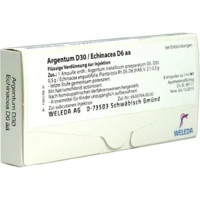 ARGENTUM D 30/ECHINACEA D 6 aa Ampullen, 8 St