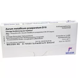 AURUM METALLICUM PRAEPARATUM D 10 Ampullen, 8 St