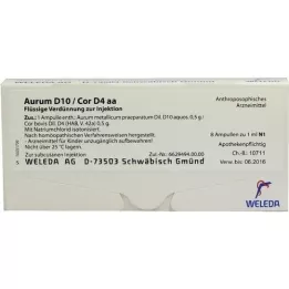 AURUM D 10/Cor D 4 aa Ampullen, 8X1 ml