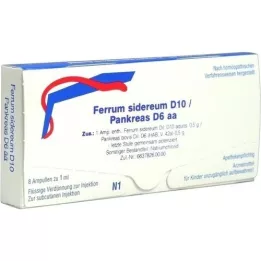 FERRUM SIDEREUM D 10/Pankreas D 6 aa Ampullen, 8X1 ml