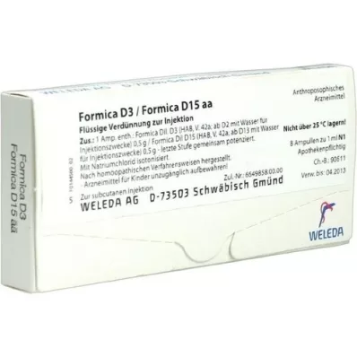FORMICA D 3/Formica D 15 aa Ampullen, 8X1 ml