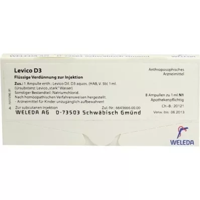 LEVICO D 3 Ampullen, 8X1 ml