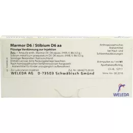 MARMOR D 6/Stibium D 6 aa Ampullen, 8X1 ml