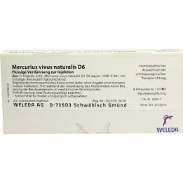 MERCURIUS VIVUS NATURALIS D 6 Ampullen, 8X1 ml