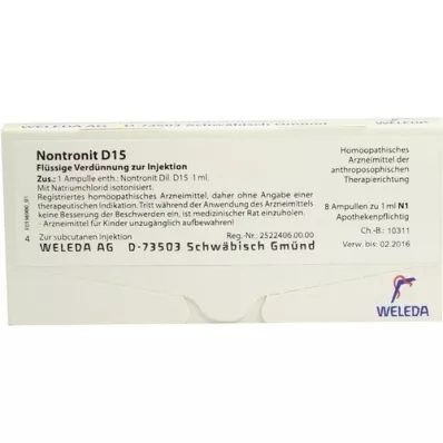 NONTRONIT D 15 Ampullen, 8X1 ml