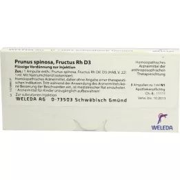 PRUNUS SPINOSA FRUCTUS Rh D 3 Ampullen, 8X1 ml