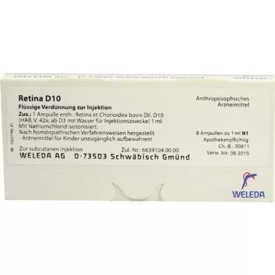 RETINA ET Chorioidea D 10 Ampullen, 8X1 ml