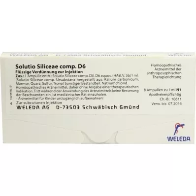 SOLUTIO SILICEAE comp.D 6 Ampullen, 8X1 ml