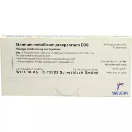 STANNUM METALLICUM praeparatum D 30 Ampullen, 8X1 ml