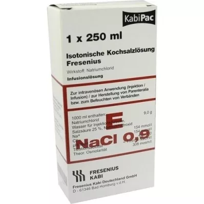 KOCHSALZLÖSUNG 0,9% Plastikfl.Fresenius, 250 ml