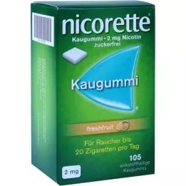 NICORETTE 2 mg freshfruit Kaugummi, 105 St