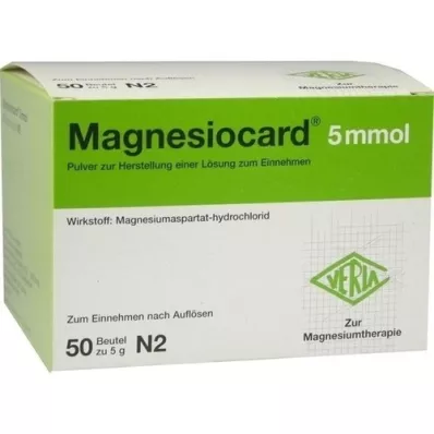 MAGNESIOCARD 5 mmol Plv.z.Her.e.Lsg.z.Einnehmen, 50 St
