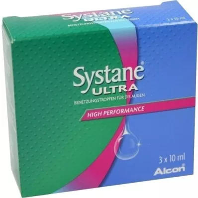 SYSTANE ULTRA Benetzungstropfen für die Augen, 3X10 ml