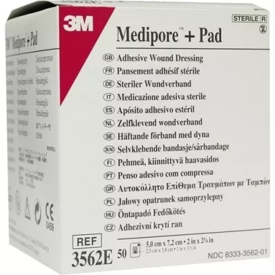 MEDIPORE Plus Pad 3562E steriler Wundverband, 50 St