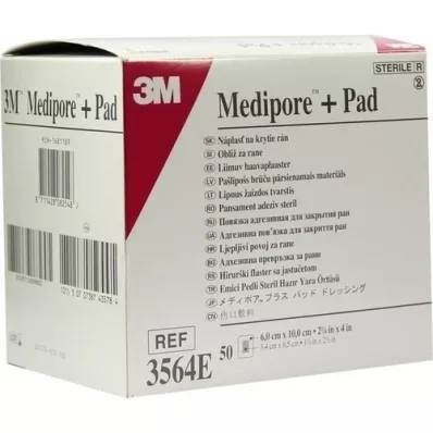 MEDIPORE Plus Pad 3564E steriler Wundverband, 50 St