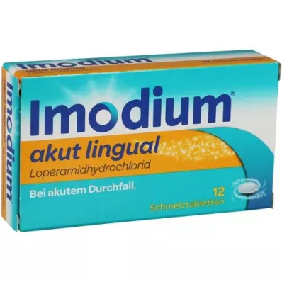 IMODIUM akut lingual Schmelztabletten, 12 St IMODIUM akut lingual Schmelztabletten, 12 St