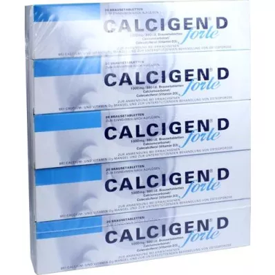 CALCIGEN D forte 1000 mg/880 I.E. Brausetabletten, 100 St
