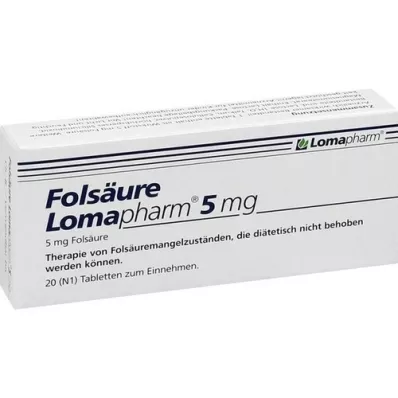 FOLSÄURE LOMAPHARM 5 mg Tabletten, 20 St