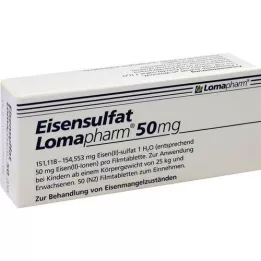 EISENSULFAT Lomapharm 50 mg Filmtabletten, 50 St